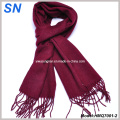 2015 Fringed Woolen Solid Pashmina Scarve